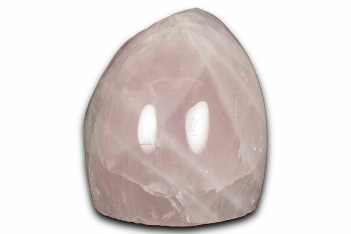 Free-Standing, Polished Rose Quartz - Single Side Polished #341804